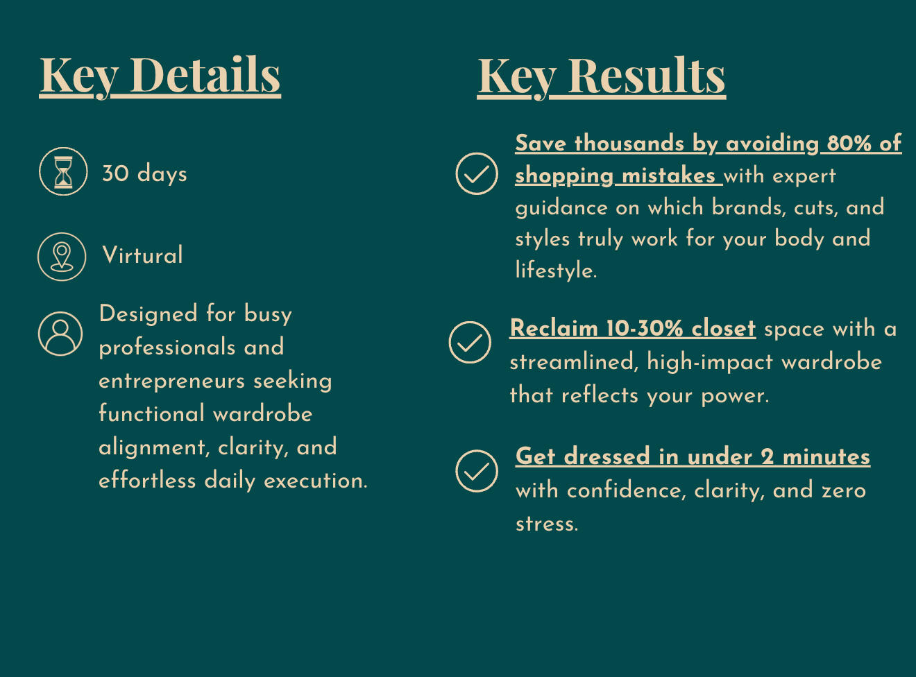 iconically-ready-key-details-key-results.jpg Graphic displaying key details and key results for the Iconically Ready styling experience.$